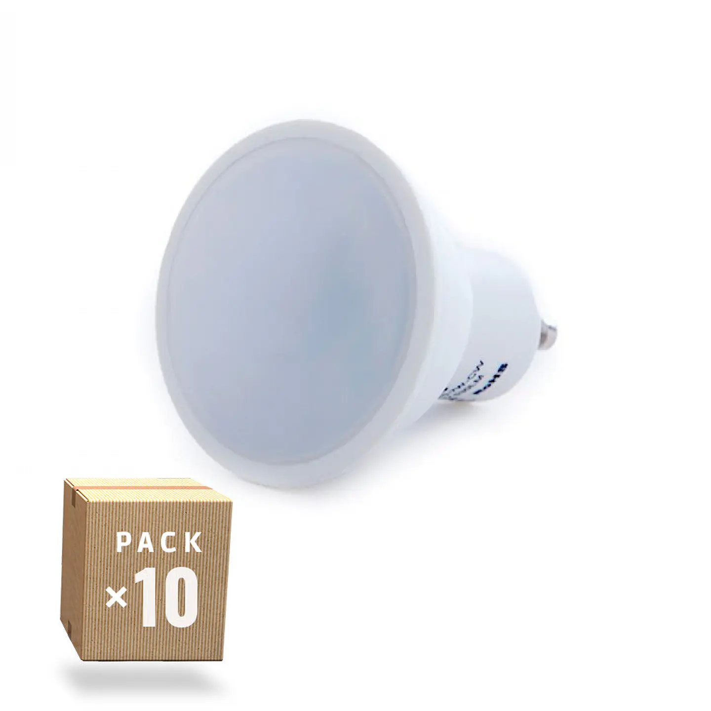 Pacote de 10 LÃ¢mpadas LED GU10 7W 520Lm 6000ÂºK 10 40.000H [SKY-GU10-7W-CW-PK10-AP] 1