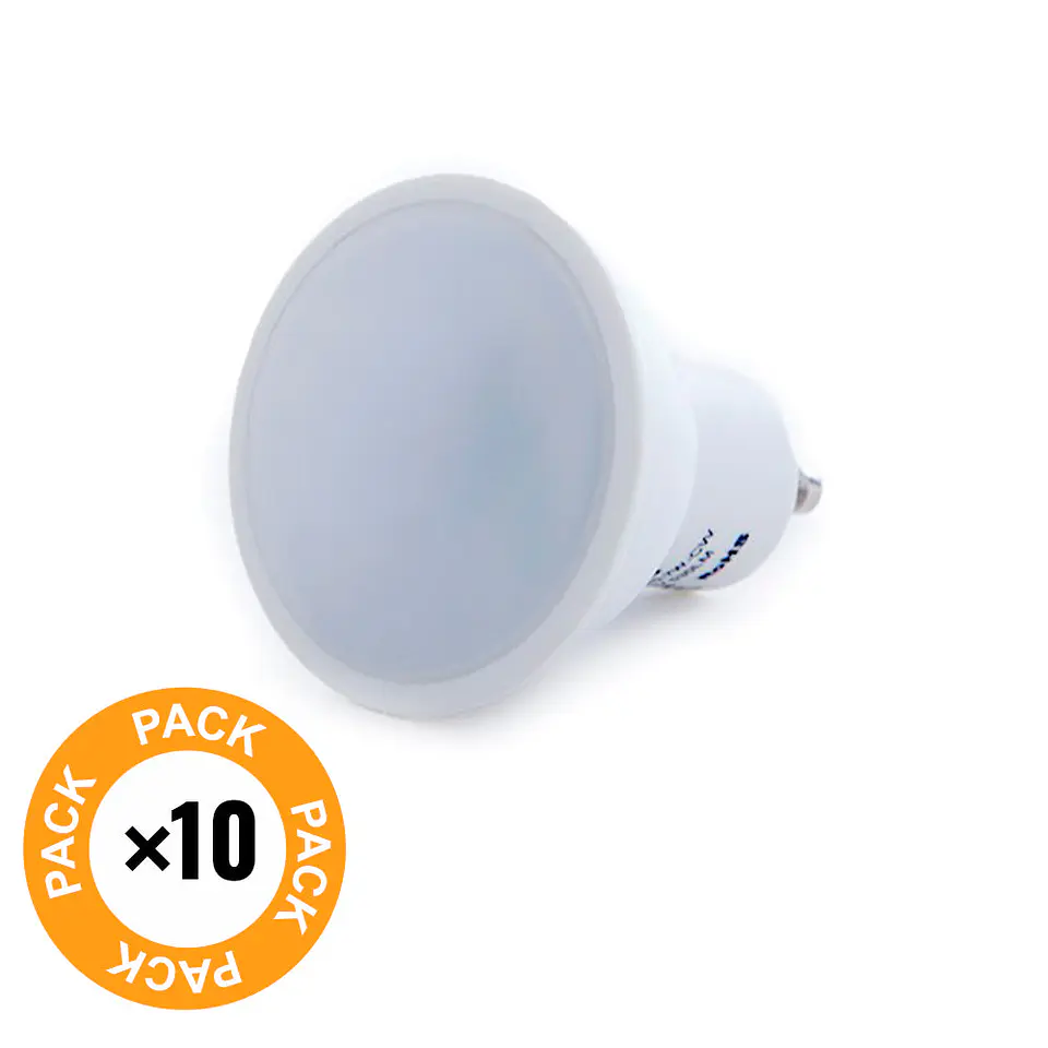 Pacote de 10 LÃ¢mpadas LED GU10 7W 486Lm 2700ÂºK 10 40.000H [SKY-GU10-7W-WW-PK10-AP] 2