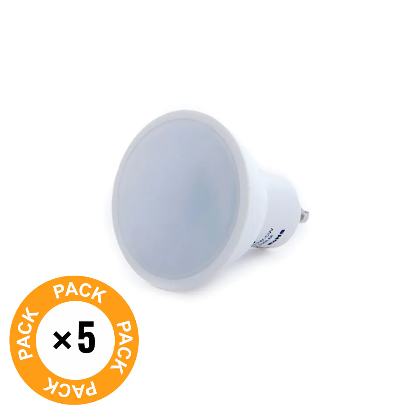 Pack 5 LÃ¢mpadas LED GU10 6W 500Lm 4200ÂºK 40.000H [HO-GU10-SMD-6W-IC-W-PK5-AP] 2