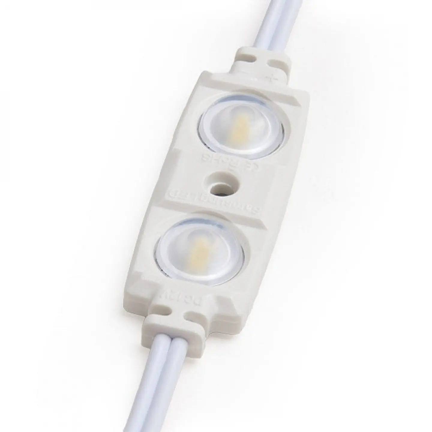 MÃ³dulo 1.2W 70Lm 6000ÂºK 2 LEDs PRO 5630 Injetado IP67 Ãptico 50.000H [RA-BL-5630W02-LENS-R-CW] 1