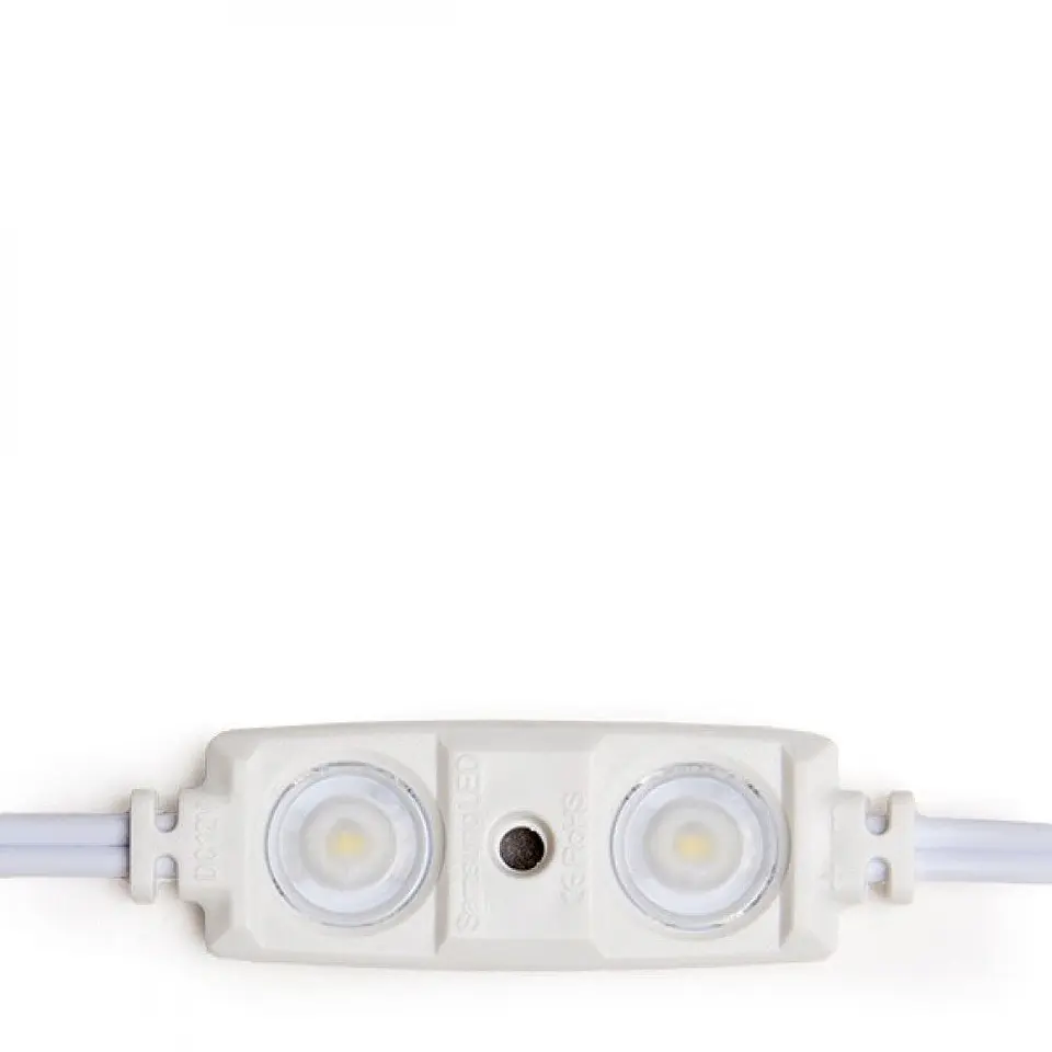 MÃ³dulo 1.2W 70Lm 6000ÂºK 2 LEDs PRO 5630 Injetado IP67 Ãptico 50.000H [RA-BL-5630W02-LENS-R-CW] 2
