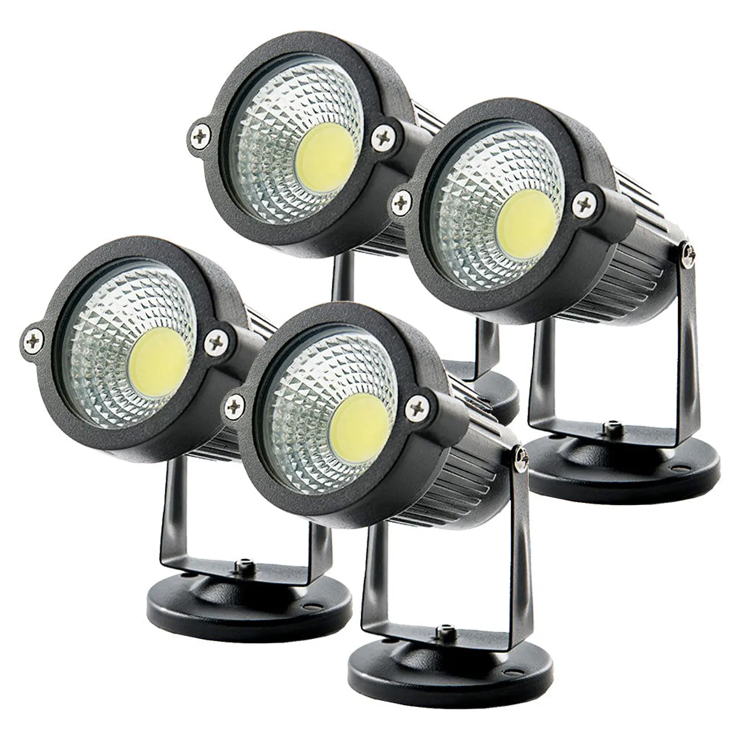 Pacote de 4 Focos LED para Jardim 5W 450Lm 6000ÂºK 40.000H [SL-SL-C12-5W-CW-PK4-AP] 3