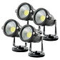 Pacote de 4 Focos LED para Jardim 5W 421Lm 2700ÂºK 40.000H [SL-SL-C12-5W-WW-PK4-AP] - Thumbnail 3