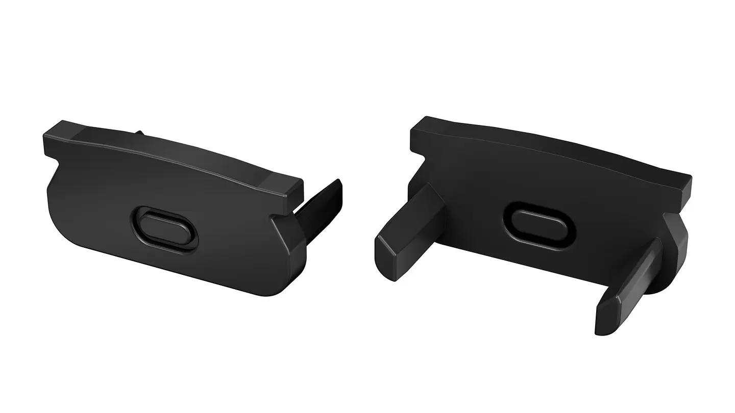 Perfil de alumÃ­nio anodizado preto KIMERA-ORRE com difusor opalino e tampas de extremidade 2,02M 2