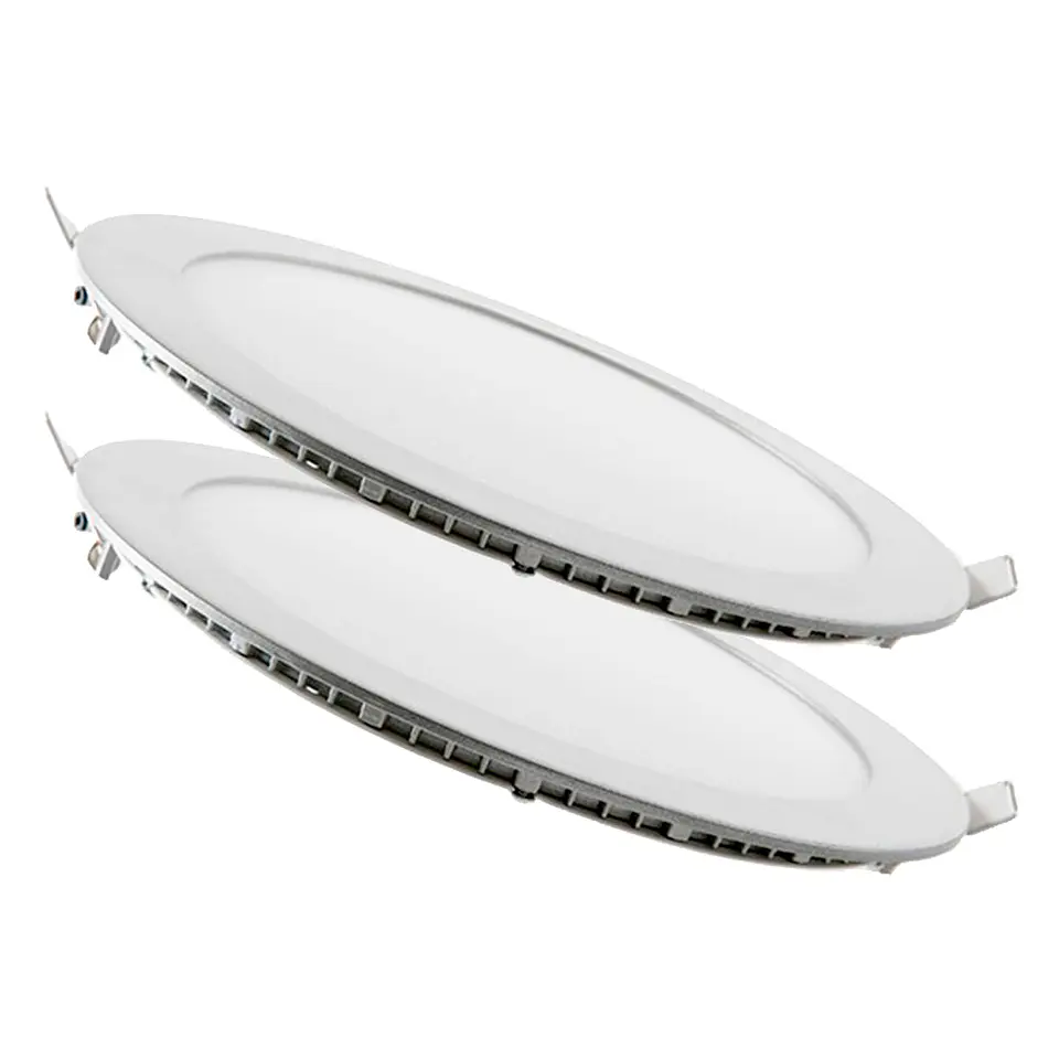 Pacote de 2 painÃ©is LED 18W 1800Lm 6000ÂºK Circular 40.000H [JL-GP-LZ-3-M-CW-PK2-AP] 3