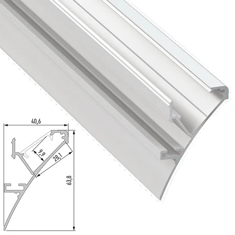 Perfil Aluminio Logi 2,02M