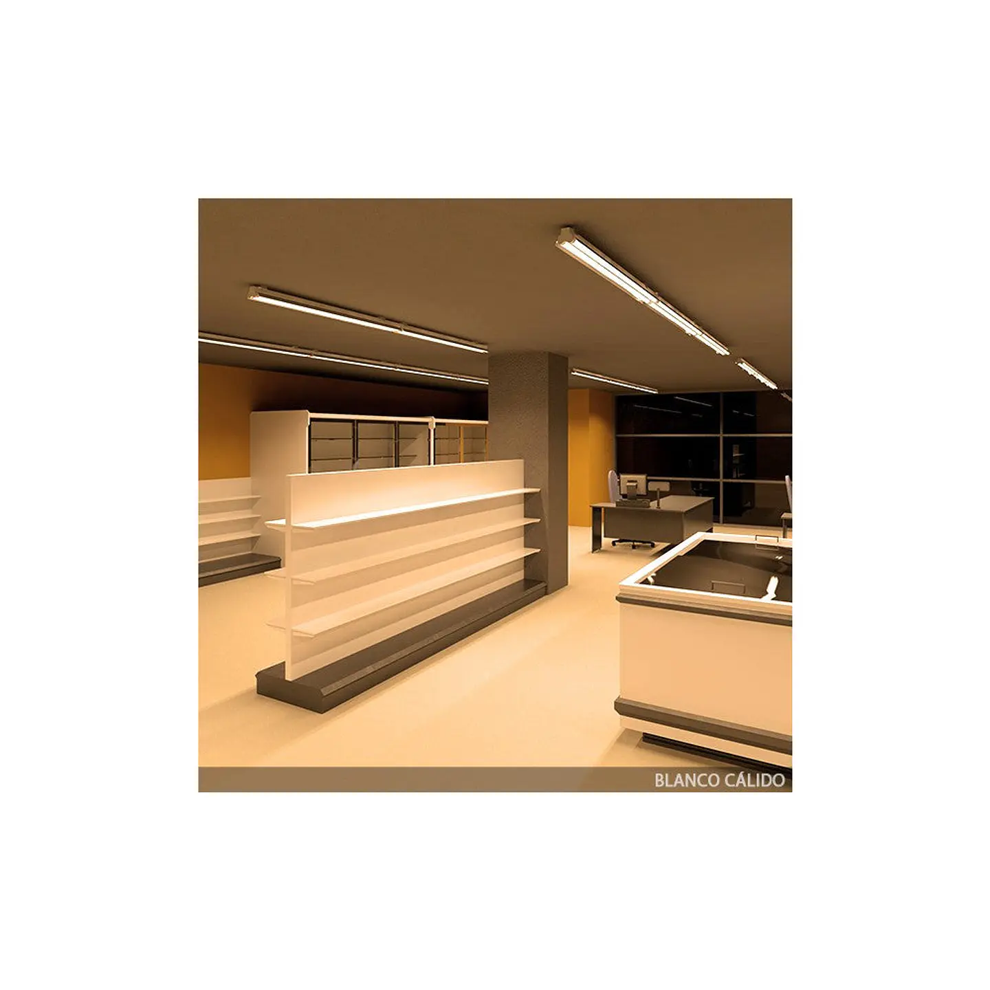 Tubo LED T8 18W 2160Lm 2700ÂºK 120Cm CabeÃ§a GiratÃ³ria 60.000H [GR-T8RDDG18W-WW-T] 2