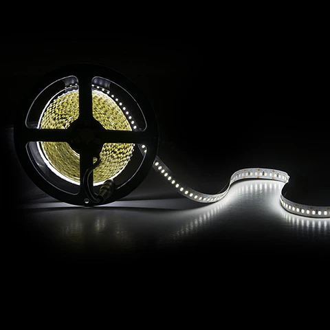 Faixa de 204 LEDs/M 60W 5.000Lm CRI85 6000ºK SMD3014 12VDC IP20 x5M 40.000H [CA-3014-204-12W-IP20-CW]-Branco Frio