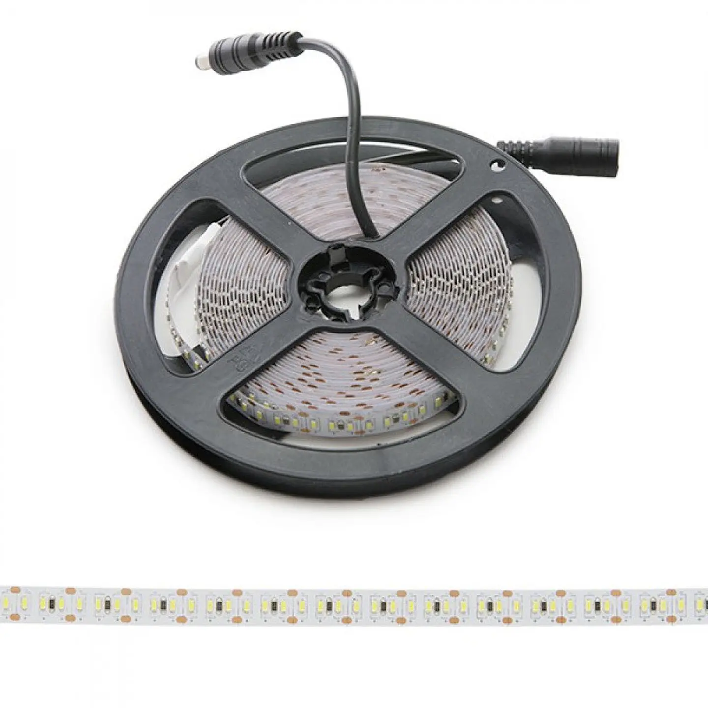 Faixa de 204 LEDs/M 60W 5.000Lm CRI85 6000ÂºK SMD3014 12VDC IP20 x5M 40.000H [CA-3014-204-12W-IP20-CW]-Branco Frio 2
