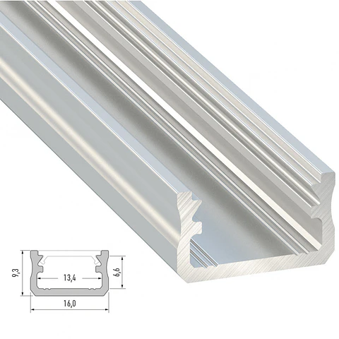Perfil Aluminio Tipo A 2,02M