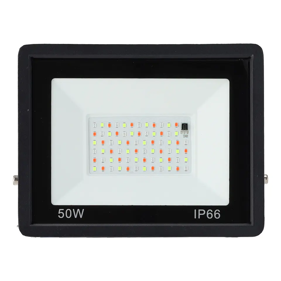 Projetor LED RGBW com controle remoto 50W [HO-ICRGBFL-50W] 2
