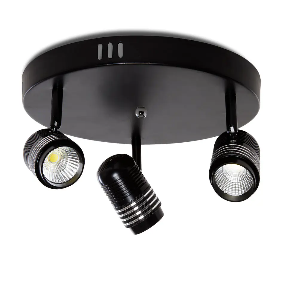 Aplique LED 27W 2.430Lm 6000ÂºK Arianna 40.000H [HO-3X9COB-WALLLIGHT-B-CW] 1