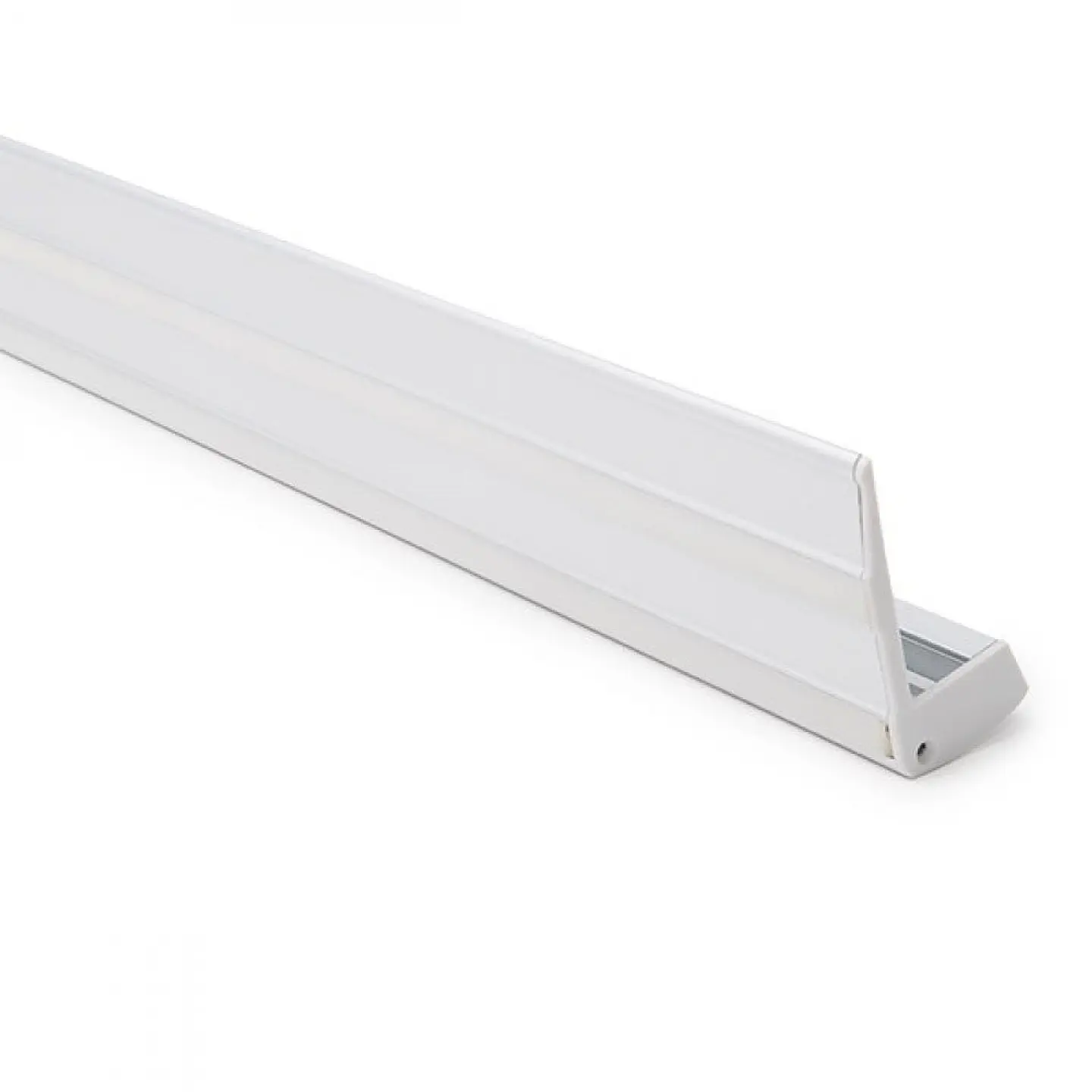 Perfil IluminaÃ§Ã£o Escadas - Borrachas Antiderrapantes - DifusorÂ Leitoso X 1M 3