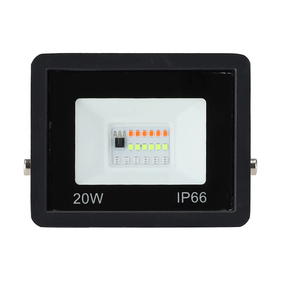 Projetor LED RGBW com controle remoto 20W [HO-ICRGBFL-20W] 2