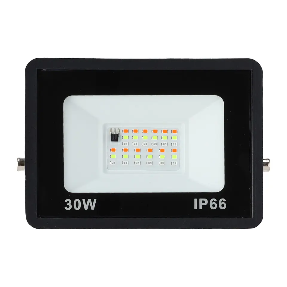 Projetor LED RGBW com controle remoto 30W [HO-ICRGBFL-30W] 2