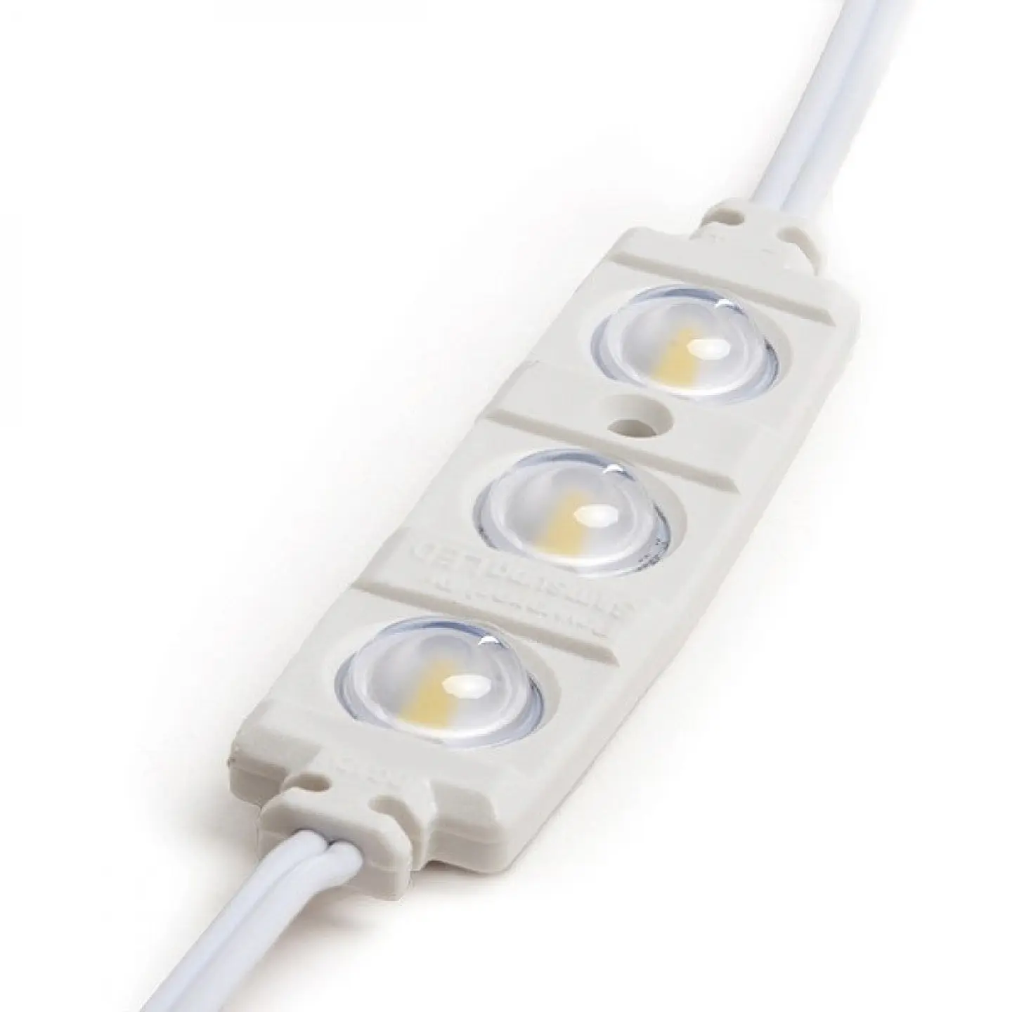 MÃ³dulo 1.3W 130Lm 6000ÂºK 3 LEDs PRO 5630 Injetado IP67 Ãptico 50.000H [RA-BL-5630W03-LENS-R-CW] 1