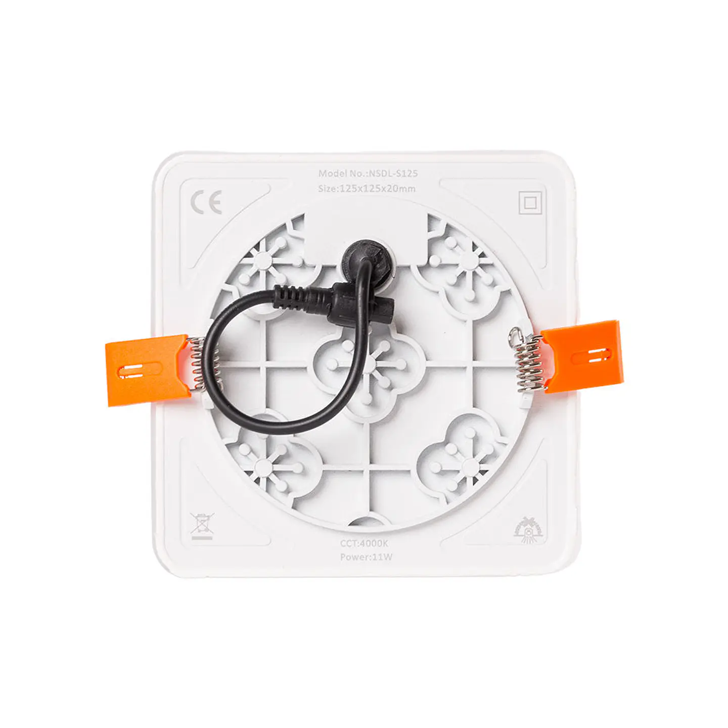 Placa LED 11W 883Lm 4000ÂºK Quadrada sem Moldura 40.000H [LUM-NSDL-S125-W] 4