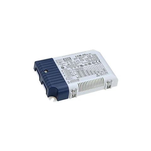 Lcm-40Ble Ip20 LED Driver Meanwell Em: 180-295Vac Fora: 2-100Vdc Potencia Constante 350-1050Ma 42W Casambi/Push Ajustavel
