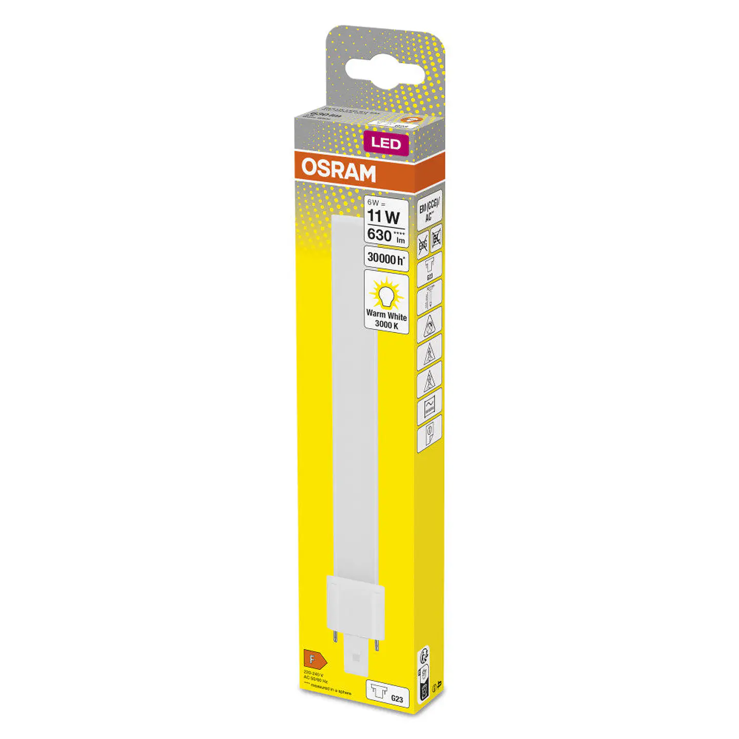 Ledvance/DULUX G23 LÃ¢mpada LED 6W 630Lm 3000K 120Âº IP20 2