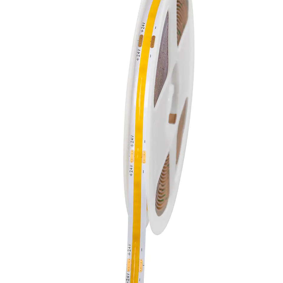 Fita LED COB 5M 12W/M 960Lm/M 2700ÂºK IP20 24VDC [SKY-FSLCOB-320L-8mm-WW] 5