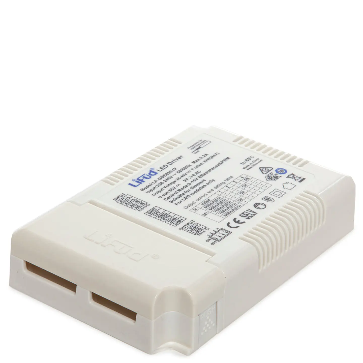 Driver Lifud 38-42W Ac220-240V 3 En 1 Dim (0-10V/Pwm/Rx) Flicker Free + Dip 1
