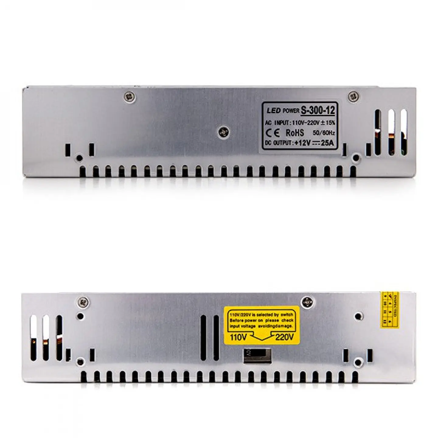 Transformador LED 230VAC/12VDC 300W 25A IP20 3