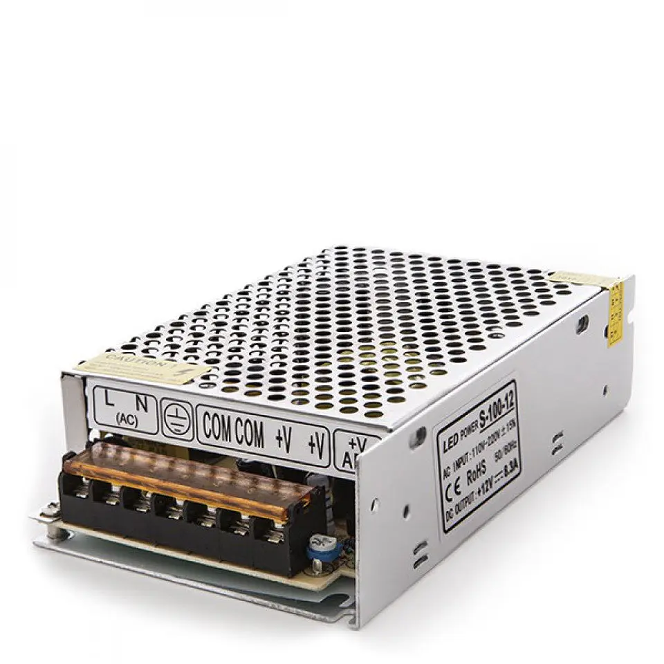Transformador LED 230VAC/12VDC 100W 8,5A IP20 1