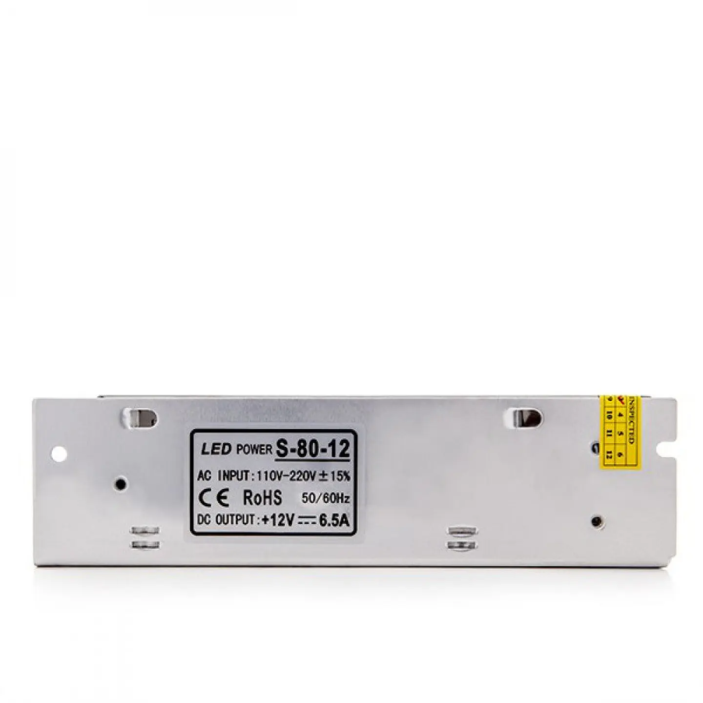 Transformador LED 230VAC/12VDC 80W 6,5A IP20 3