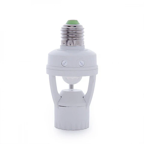 Adaptador E27 detector de Proximidade - Sensor Crepusculo