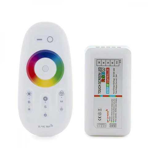 Controlador 2,4G Tira LED Led Rgb-Brancocontrole Controlo Remoto 12-24Vdc âº 288/576W