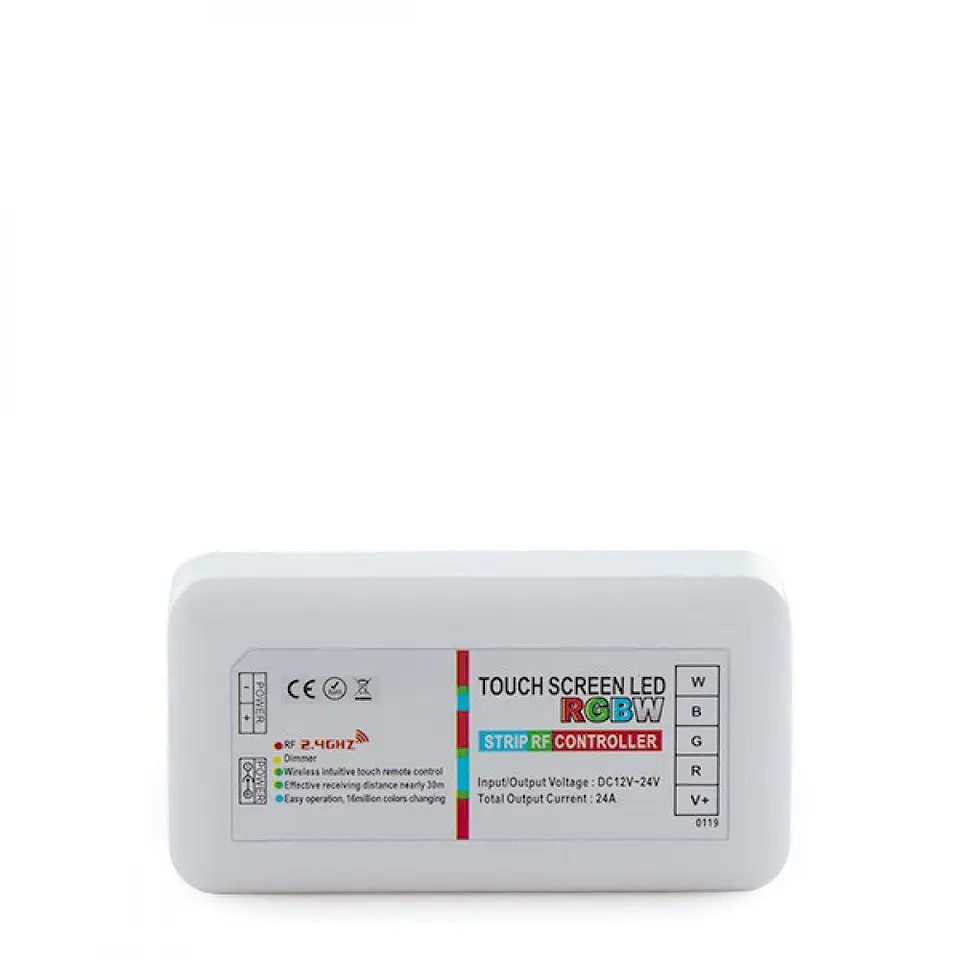 Controlador 2,4GÂ Tira LED Led Rgb-Brancocontrole Controlo Remoto 12-24Vdc âº 288/576W 2