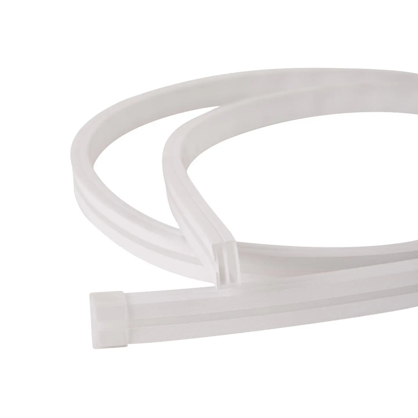 Perfil PC Flexible Para AÂ Tira LED Led DifusorÂ Leitoso X 2M 1