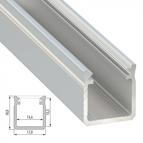Perfil Aluminio Tipo Y 2,02M