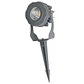 Refletor LED de 10W IP65 2700K com estaca para jardim, acabamento cinza - Thumbnail 1
