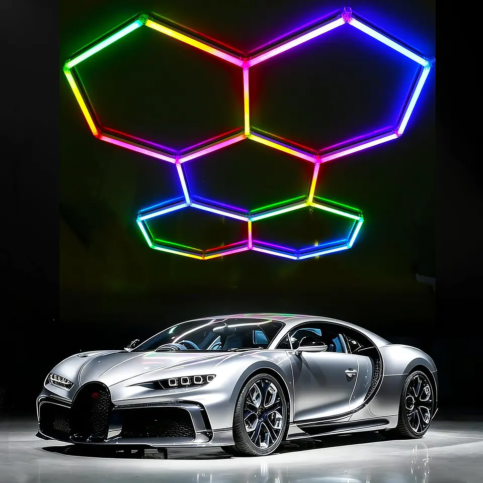 Kit Led RGB 5 Hexagonos 1