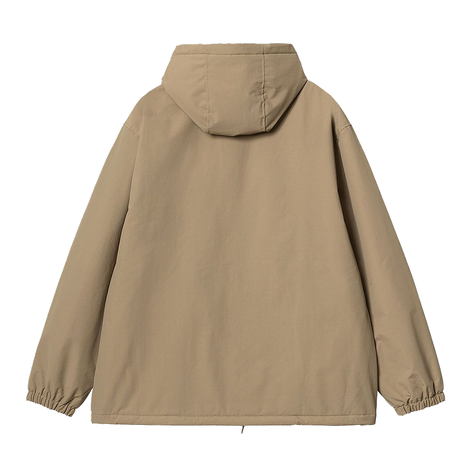 Hooded Coach Jacket UNISEX Leather/ Black 2