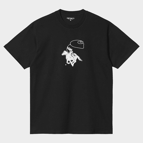 S/S LASSO T-SHIRT (black/white)