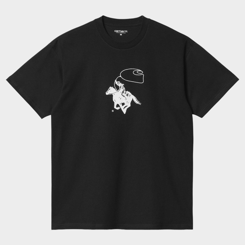 S/S LASSO T-SHIRT (black/white) 1