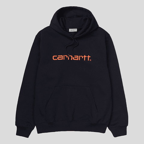 HOODED SWEAT (DARK/ORANGE)