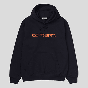 HOODED SWEAT (DARK/ORANGE)