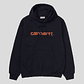 HOODED SWEAT (DARK/ORANGE) - Thumbnail 1