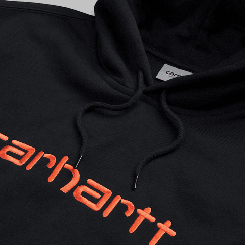 HOODED SWEAT (DARK/ORANGE)