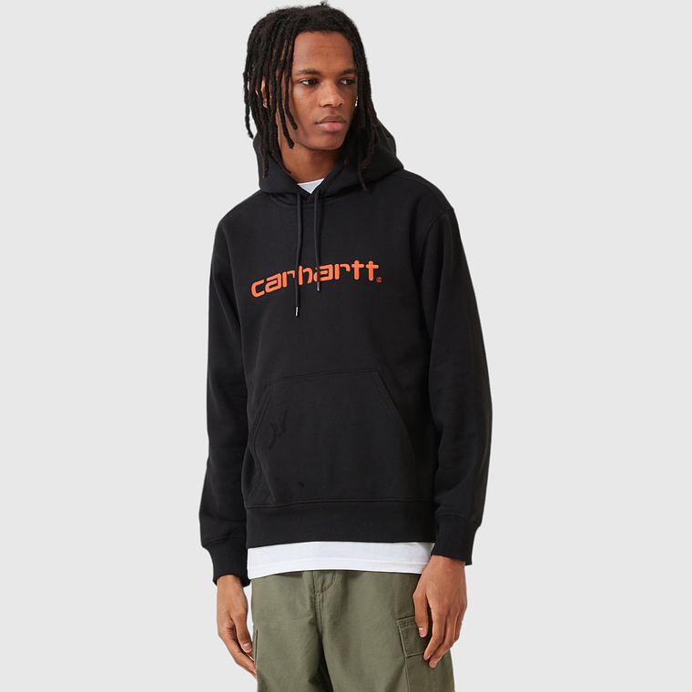 HOODED SWEAT (DARK/ORANGE) 3