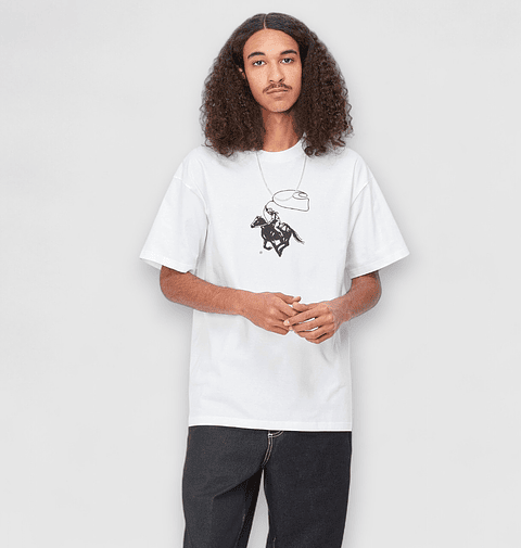 S/S LASSO T-SHIRT (white)
