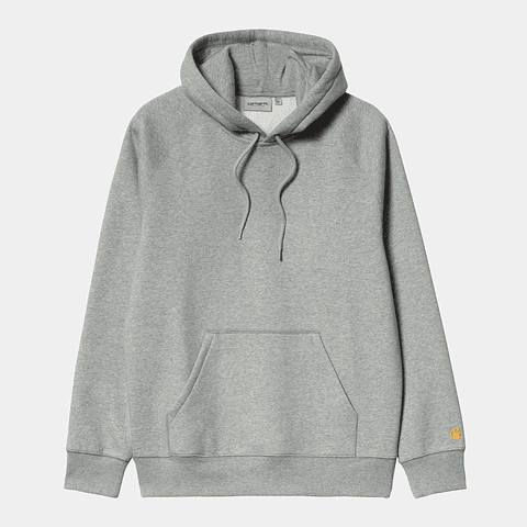 HOODED CHASE SWEATSHIRT (STONE GREY)