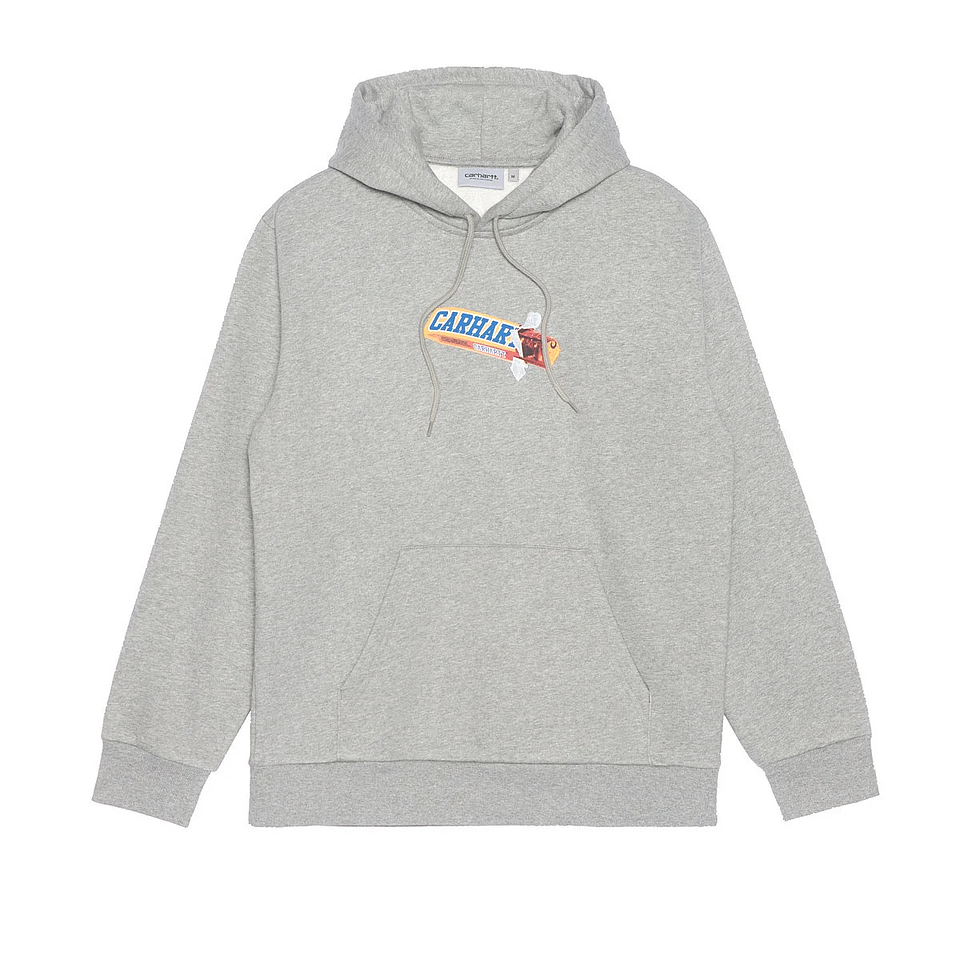 HOODED CHOCOLATE BAR SWEATSHIRT (Grey Heather)  1