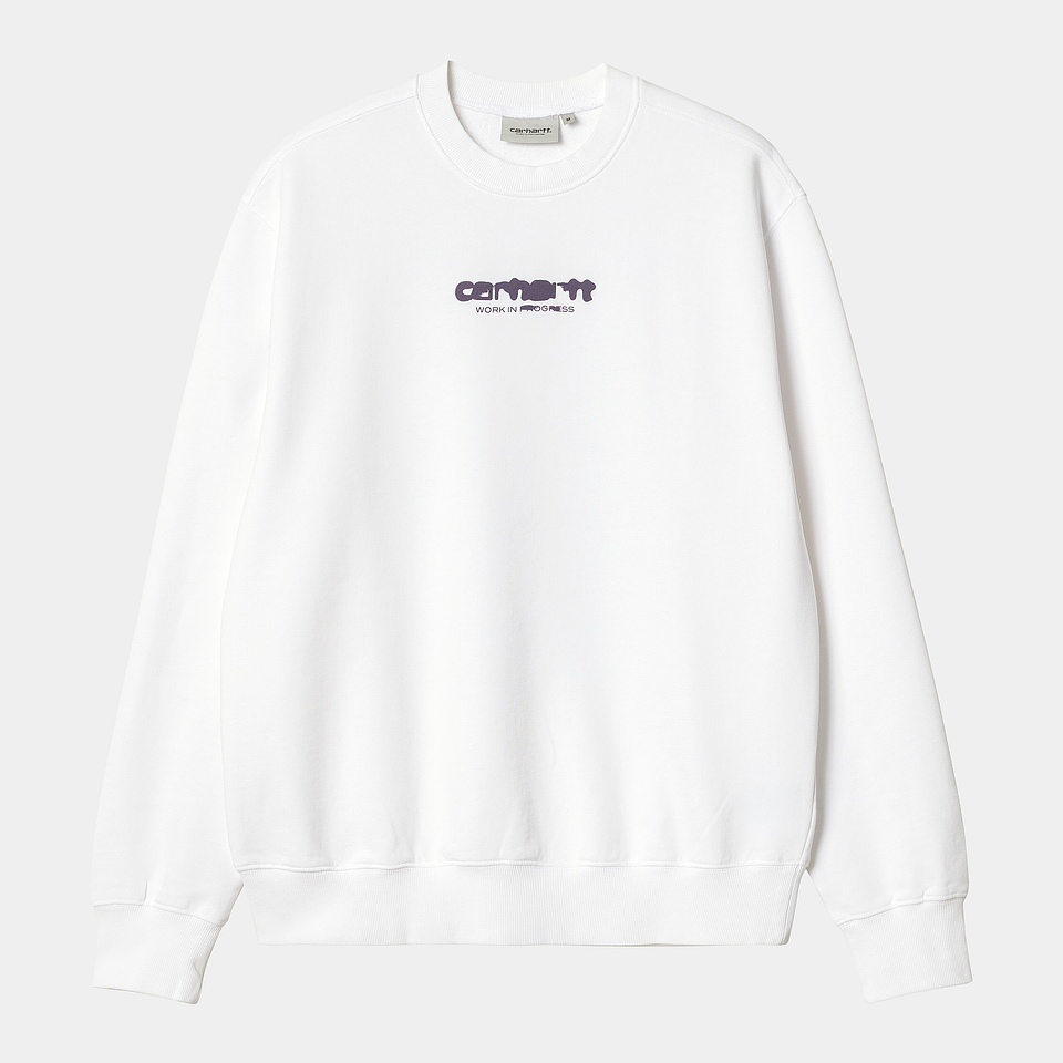 SWEAT INK BLEED WHITE/TYRIAN 1