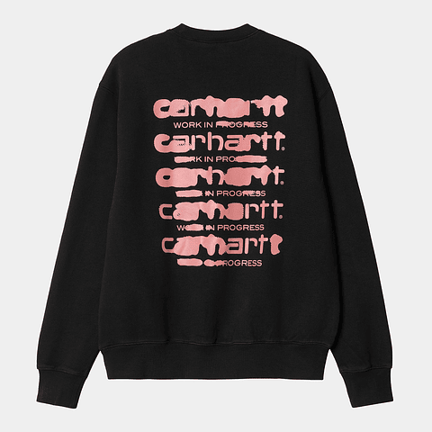 SWEAT INK BLEED BLACK/PINK
