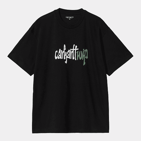 S/S Brush WIP T-Shirt (Black)