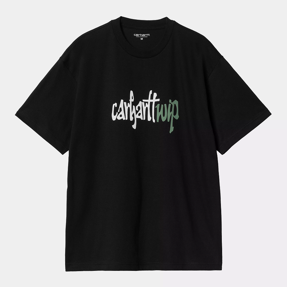 S/S Brush WIP T-Shirt (Black) 1